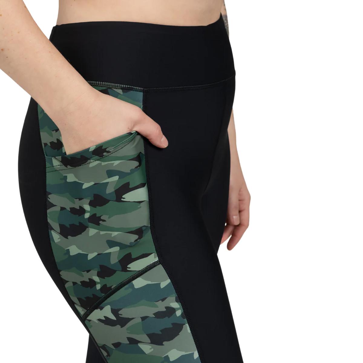 Fishewear Green Fish Camo Pocket Legging Women's